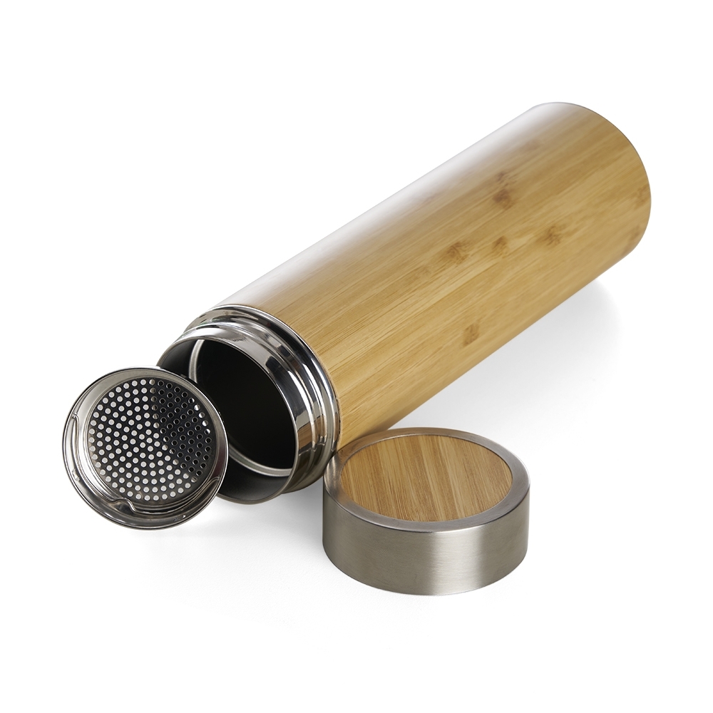 Garrafa Bambu Térmica 500ml com Infusor 18642 - Imagem 3