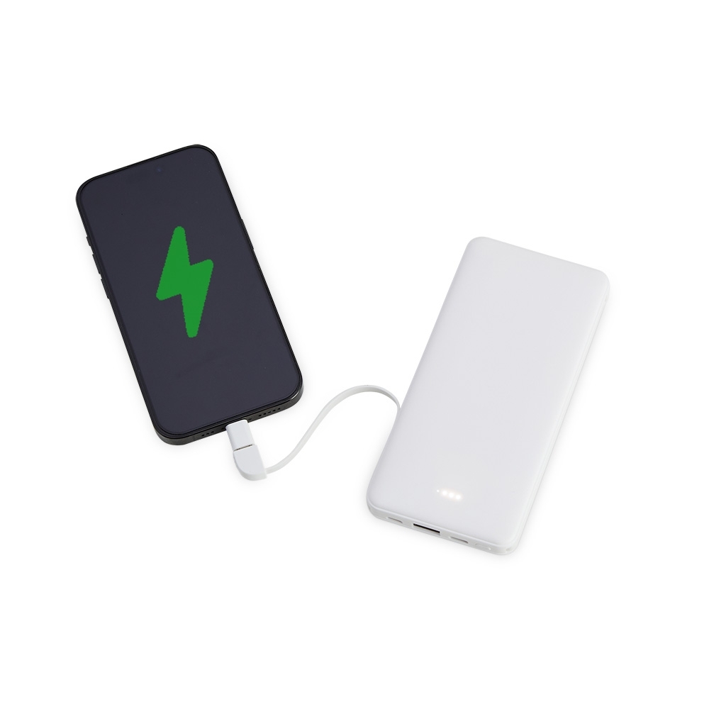 Power Bank 10.000mAh com Indicador LED 06005 - Imagem 4