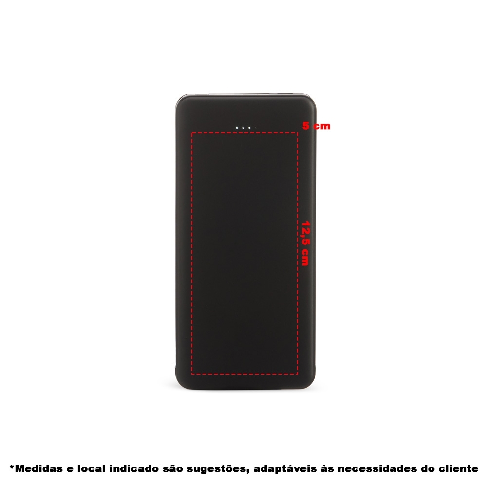 Power Bank 10.000mAh com Indicador LED 06005 - Imagem 5