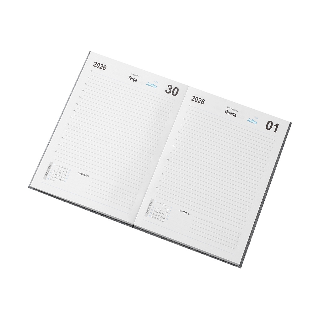 Agenda Diária 2026 Linho 06099A - Imagem 5