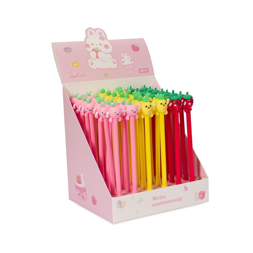 Caneta Plástica Gel Frutas P$08354-COL - Imagem 2