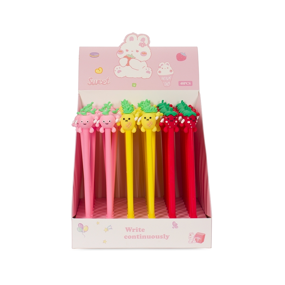 Caneta Plástica Gel Frutas P$08354-COL - Imagem 5